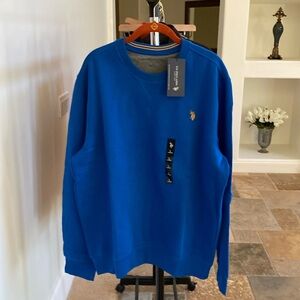 US POLO ASSN. pullover sweatshirt - aqua color - size large.